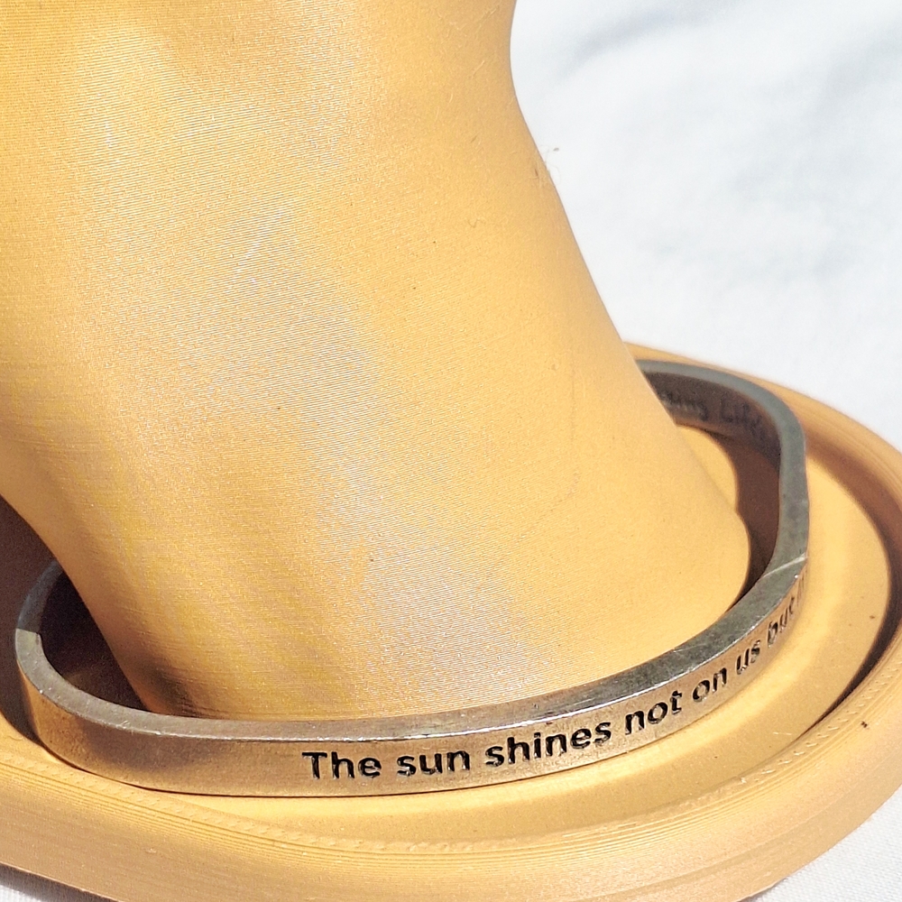 Engraved Cuff Bracelet -John Muir Quotable